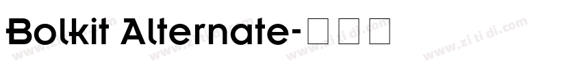 Bolkit Alternate字体转换